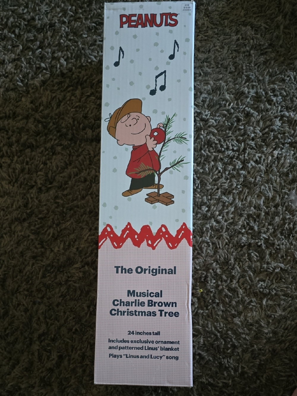 Peanuts Charlie Brown Musical Christmas Tree Box